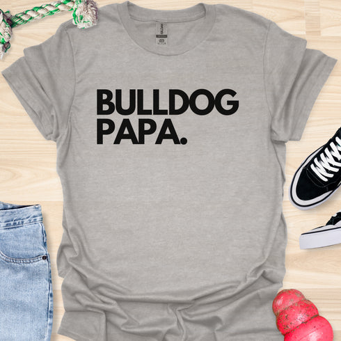Bulldog Papa - V1 - Bold T-Shirt